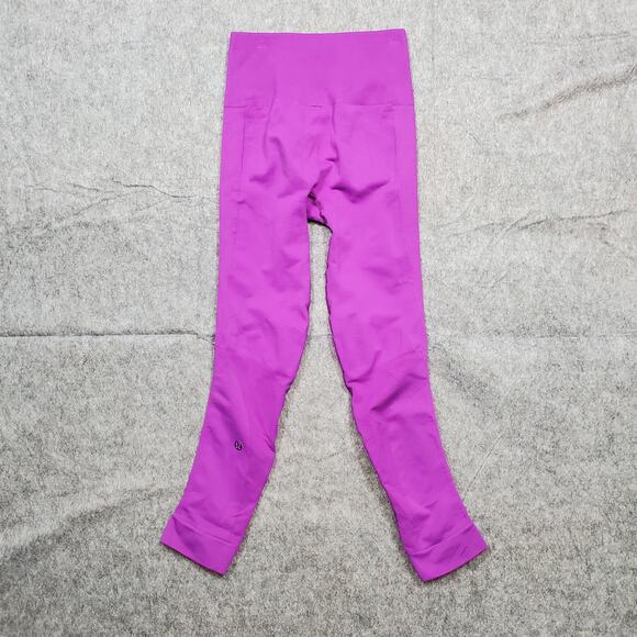 Lululemon Leggings Womens 4 Zone In Crop Tender Violet 21" Seamless Run Yoga Gym - Picture 6 of 8